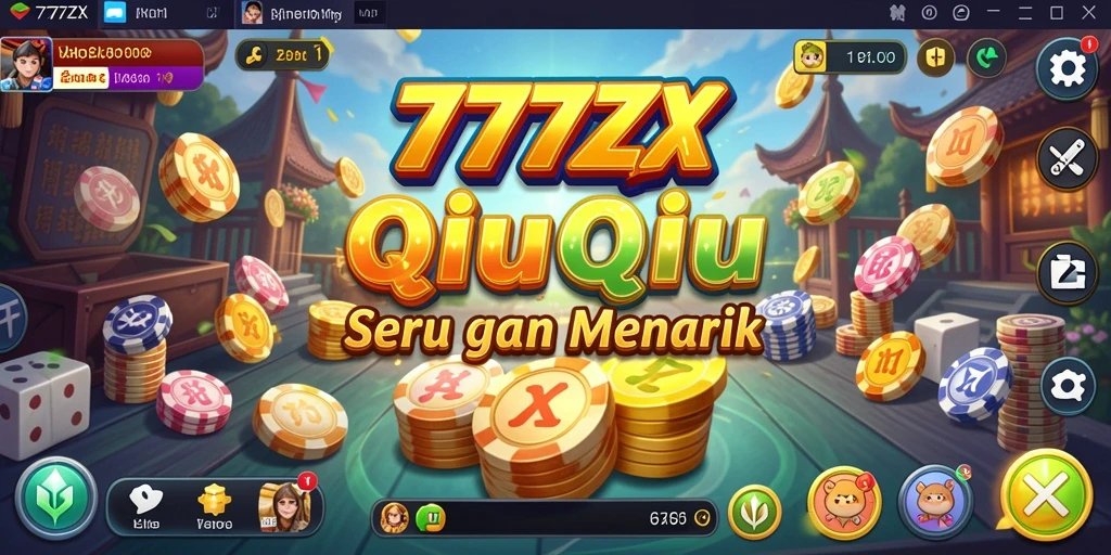 Tampilan screenshot gameplay seru QiuQiu 777ZX.
