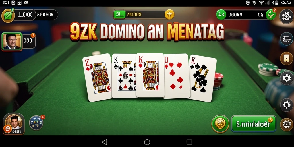 Tampilan gameplay <strong>9ZK</strong> yang menarik dengan efek visual domino.
