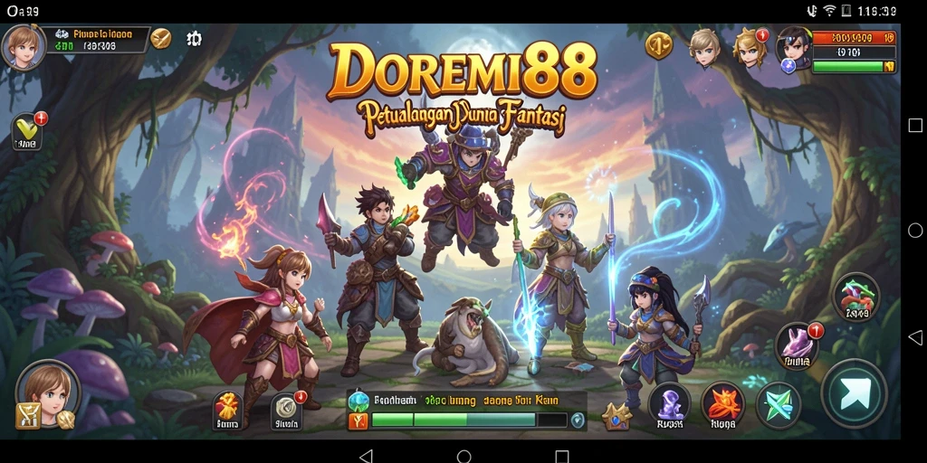 Tampilan gameplay DOREMI88 yang memukau dan penuh warna.
