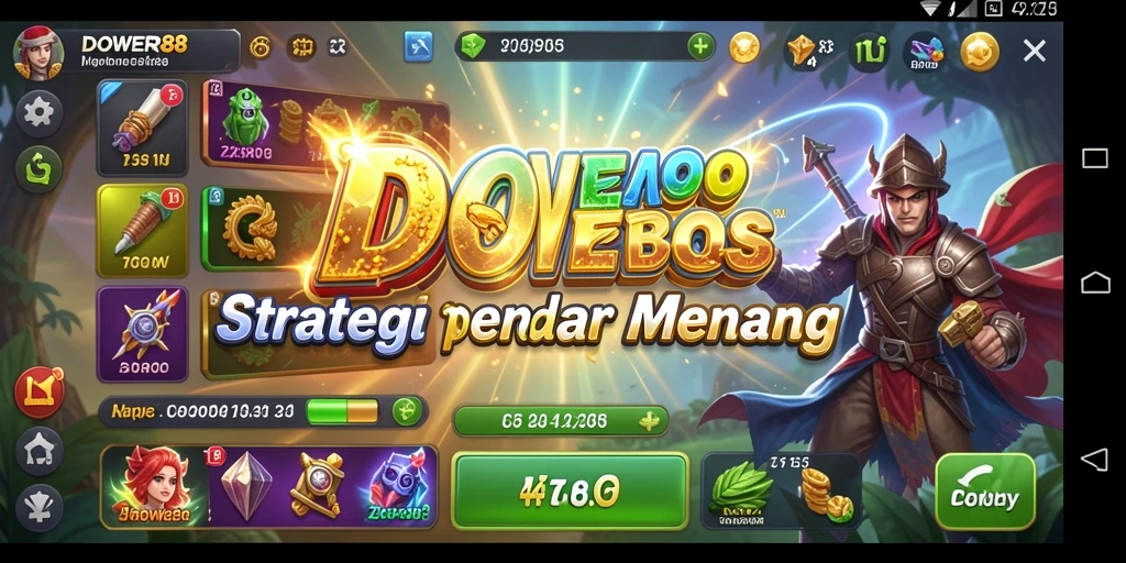 Tangkapan layar gameplay DOWER88 menampilkan aksi strategi yang mendebarkan.