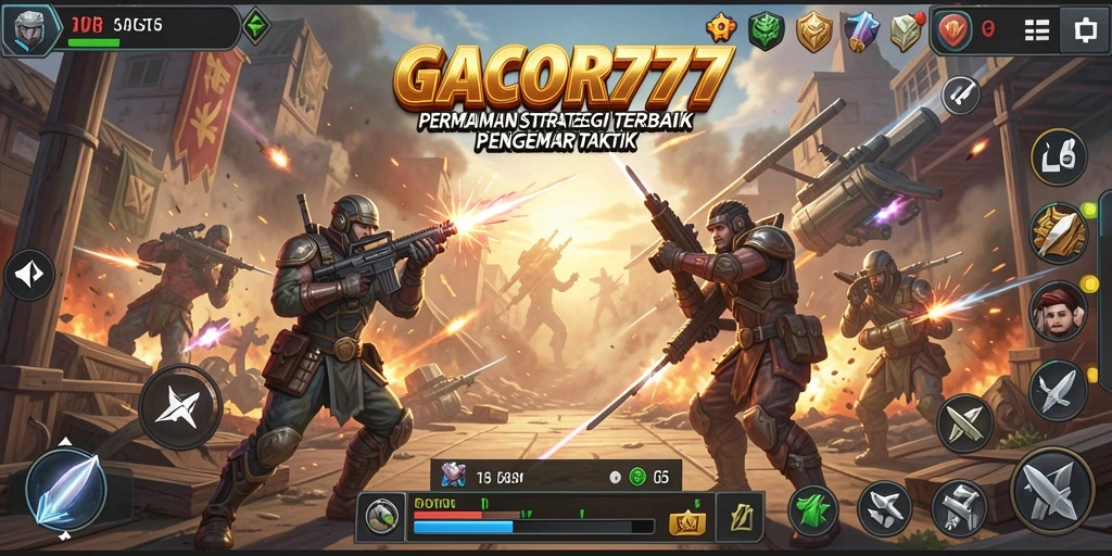 Screenshot GACOR777 menunjukkan pertarungan strategis yang mendebarkan.