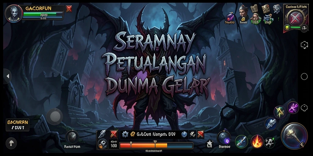 Screenshot GACORFUN menampilkan suasana gameplay yang mencekam.