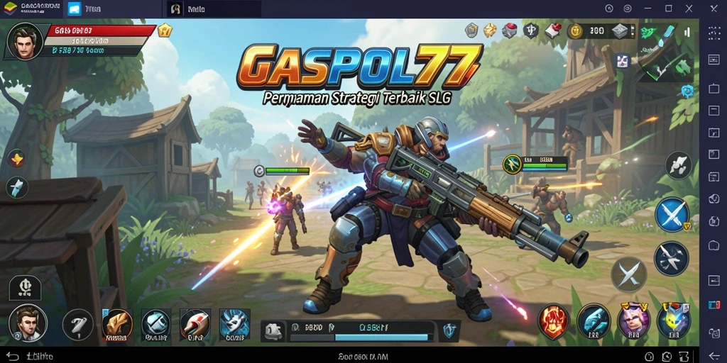 Tampilan gameplay menegangkan dari GASPOL77 dalam aksi.