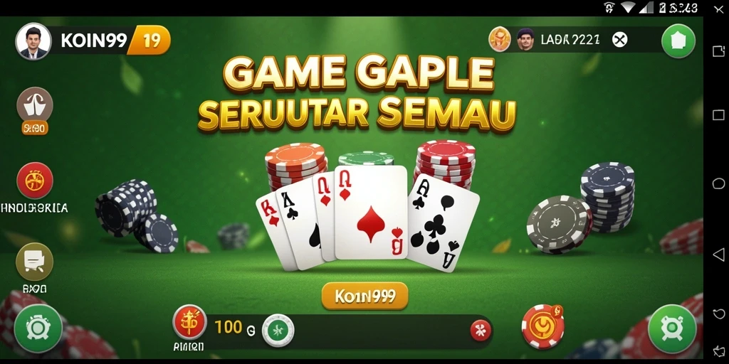 Tampilan gameplay KOIN99 yang menarik dan interaktif.
