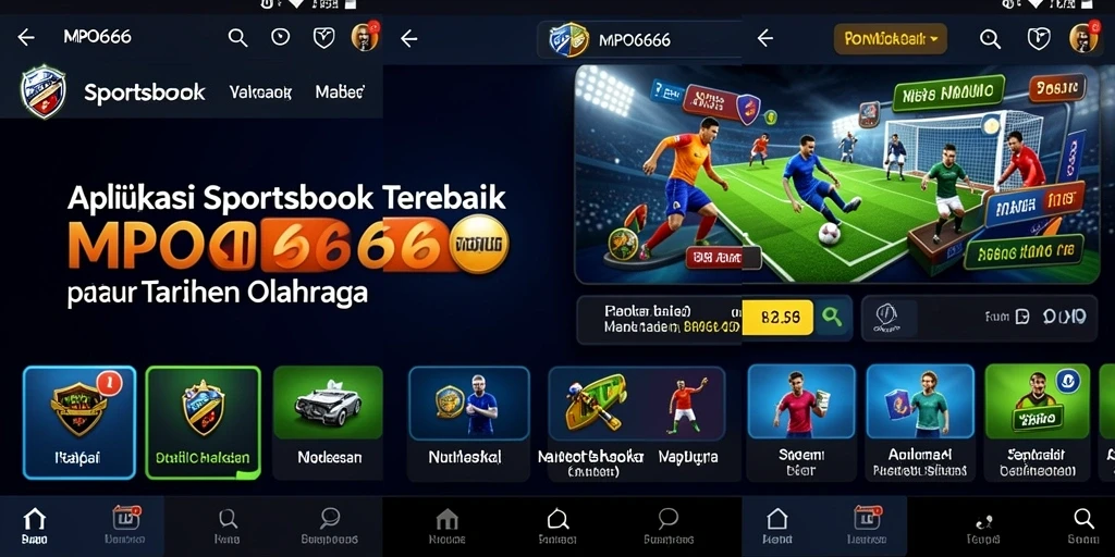 Tampilan antarmuka MPO666 saat melakukan taruhan olahraga secara langsung.