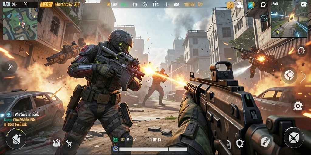 Gameplay intens dari MPO76 dengan aksi tembak-menembak yang seru.