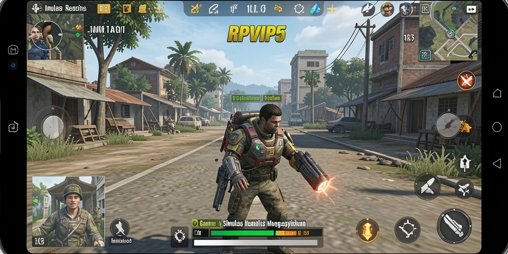 Tampilan gameplay RPVIP5 yang mengesankan dalam simulasi.