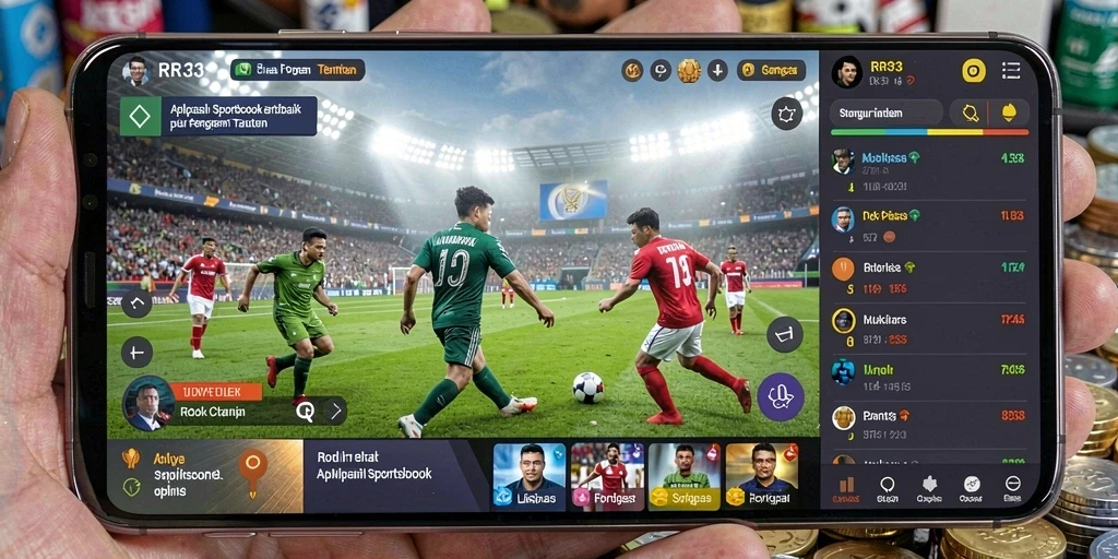 Tampilan antarmuka RR33 yang menarik dan interaktif saat bermain Sportsbook.