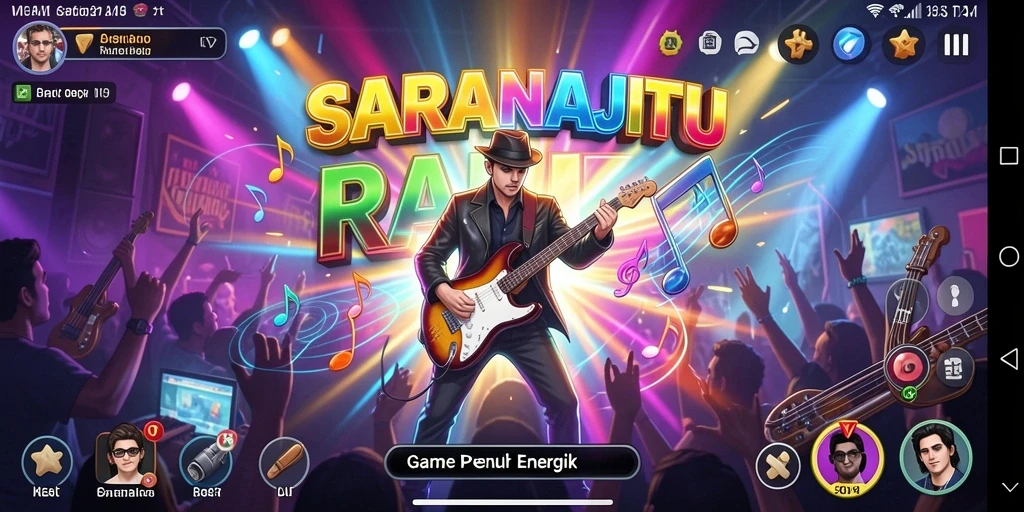 Tampilan gameplay SARANAJITU yang menarik dan interaktif.