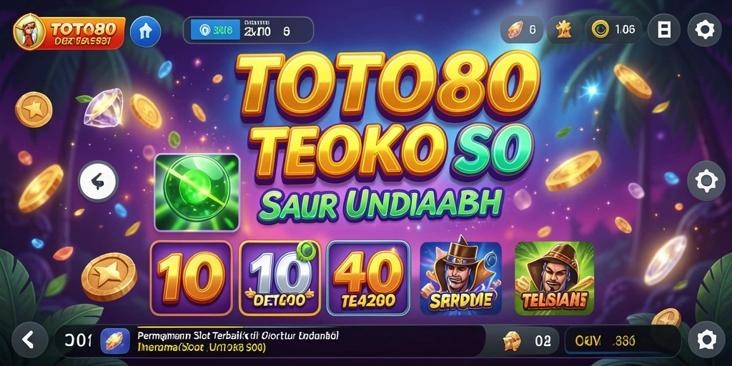 Tampilan antarmuka TOTO80 dengan gameplay Slot yang menakjubkan.