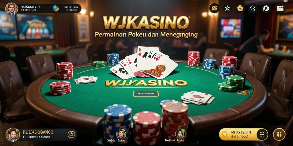 Tampilan gameplay Poker yang menarik di WJKASINO.